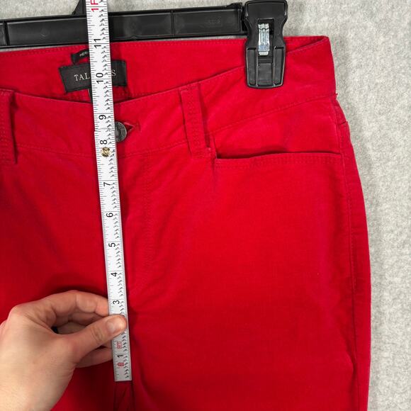 Talbots Pants 2T Red Velvet Heritage Cherry Academia Career Office Twee Nautical - Picture 6 of 9